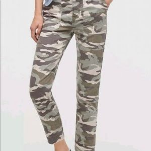 J.Crew Stretch Straight Leg Crop Camo pants size 27